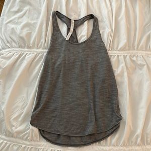 Lightweight grey lululemon tank - size 4